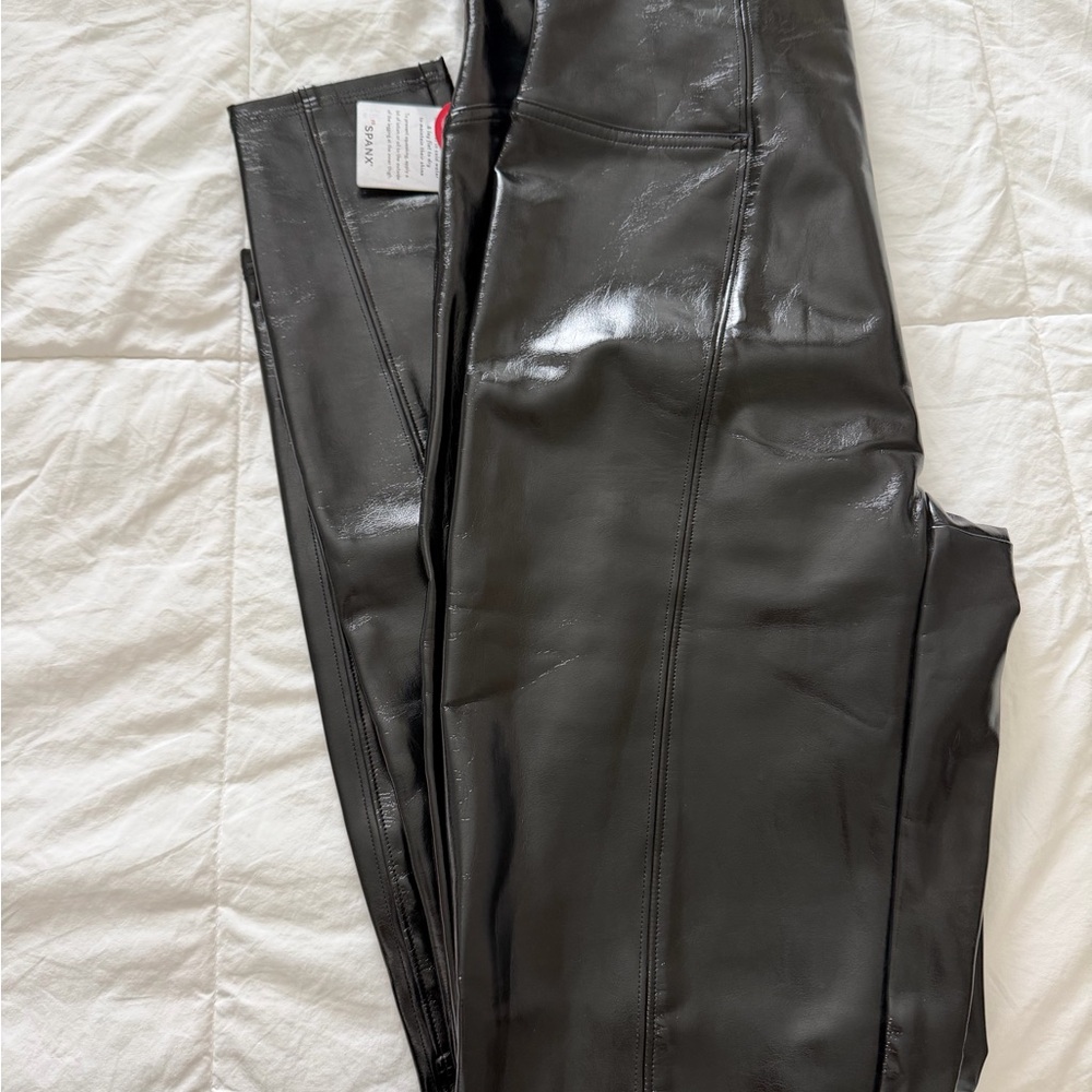 BRAND NEW SPANX Faux Leather Leggings in Black